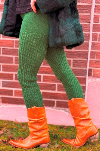 B-74 RR_Wollleggings mit Zöpfen 